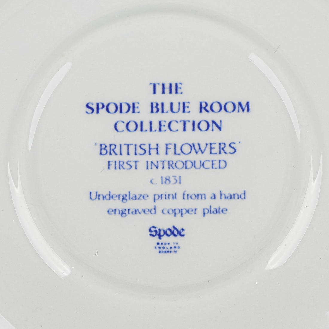 SPODE Blue Room British Flowers Jumbo Cup & Saucer
