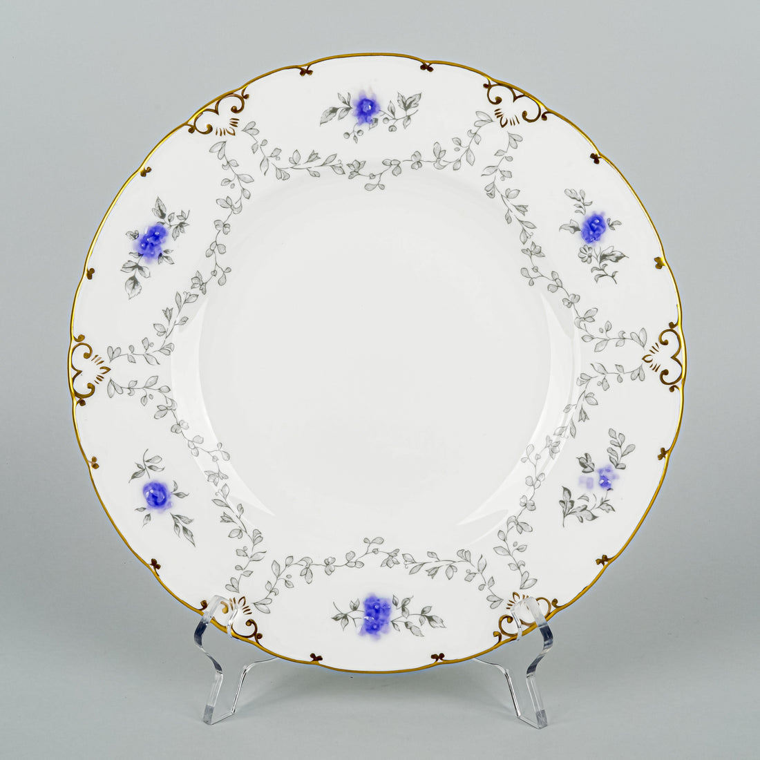 ROYAL CROWN DERBY Delphine Plates 13 Pieces