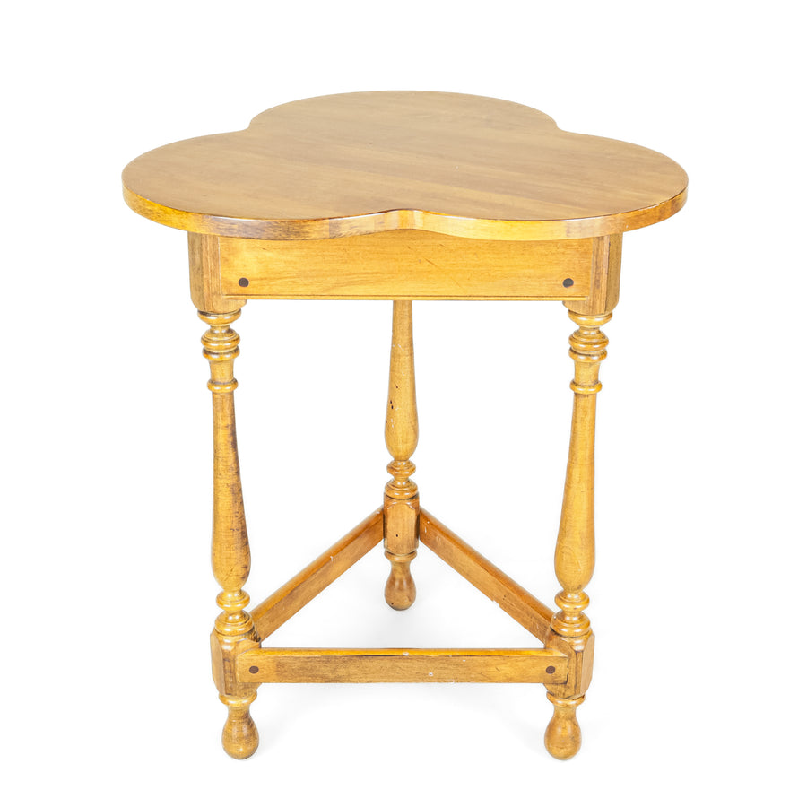 ETHAN ALLEN Maple Tri-lobe End Table - Around The Block