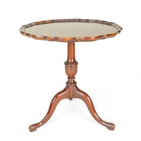 Vintage Mahogany Pie Crust Pedestal Table