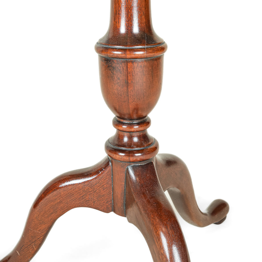 Pie Table Vintage Mahogany Pie Crust Pedestal Table - Around The Block
