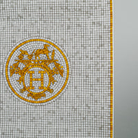HERMES Mosiaque Au 24 Gold Square Plate No3