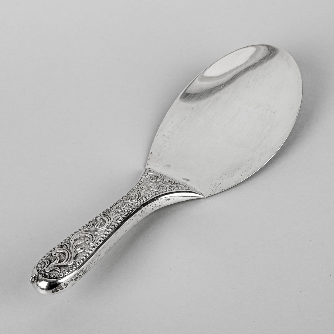 India Sterling Silver Rice Panja Spoon
