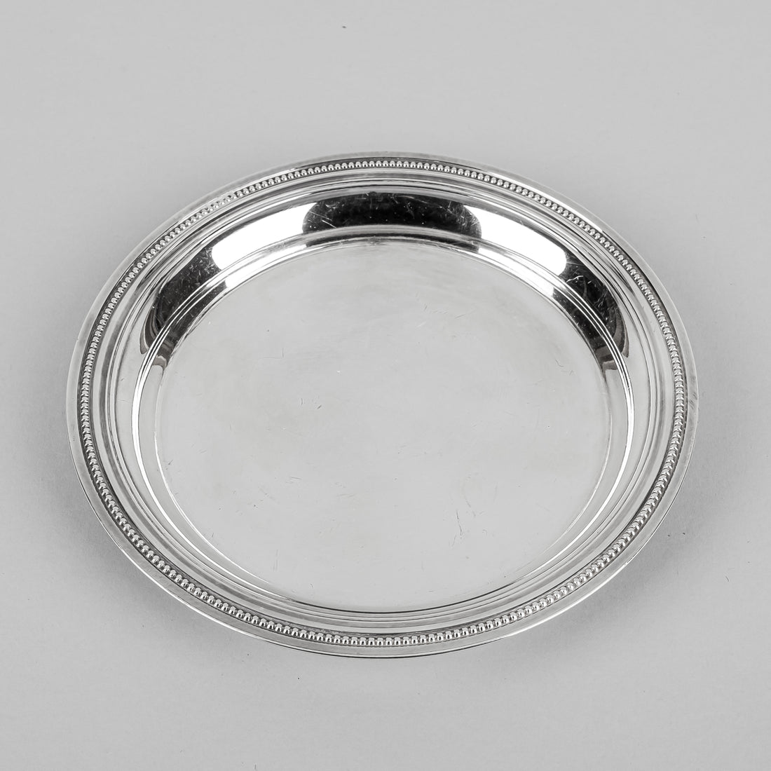 CHRISTOFLE Perles Silver Plate Wine Bottle Coaster