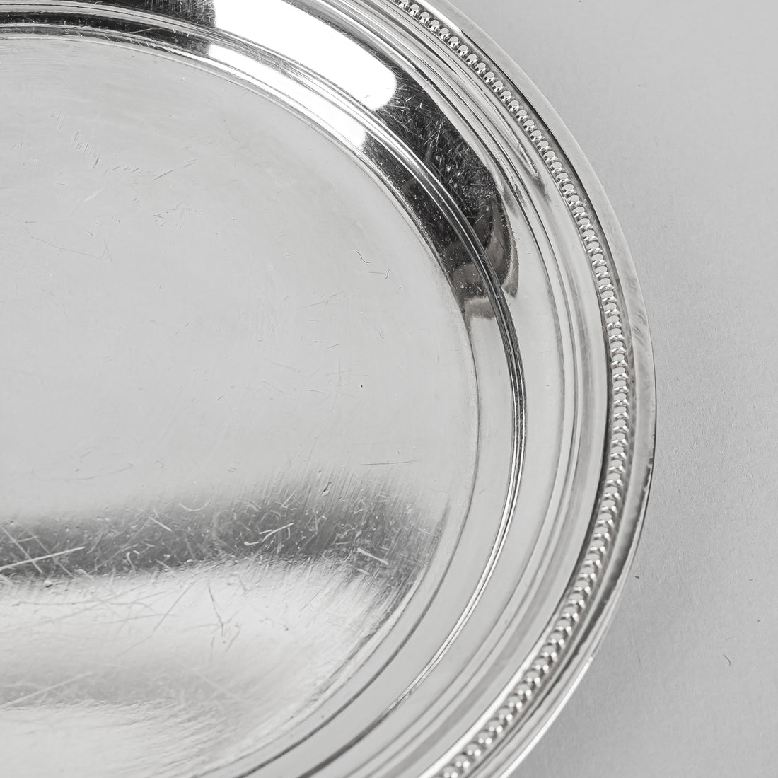 CHRISTOFLE Perles Silver Plate Wine Bottle Coaster