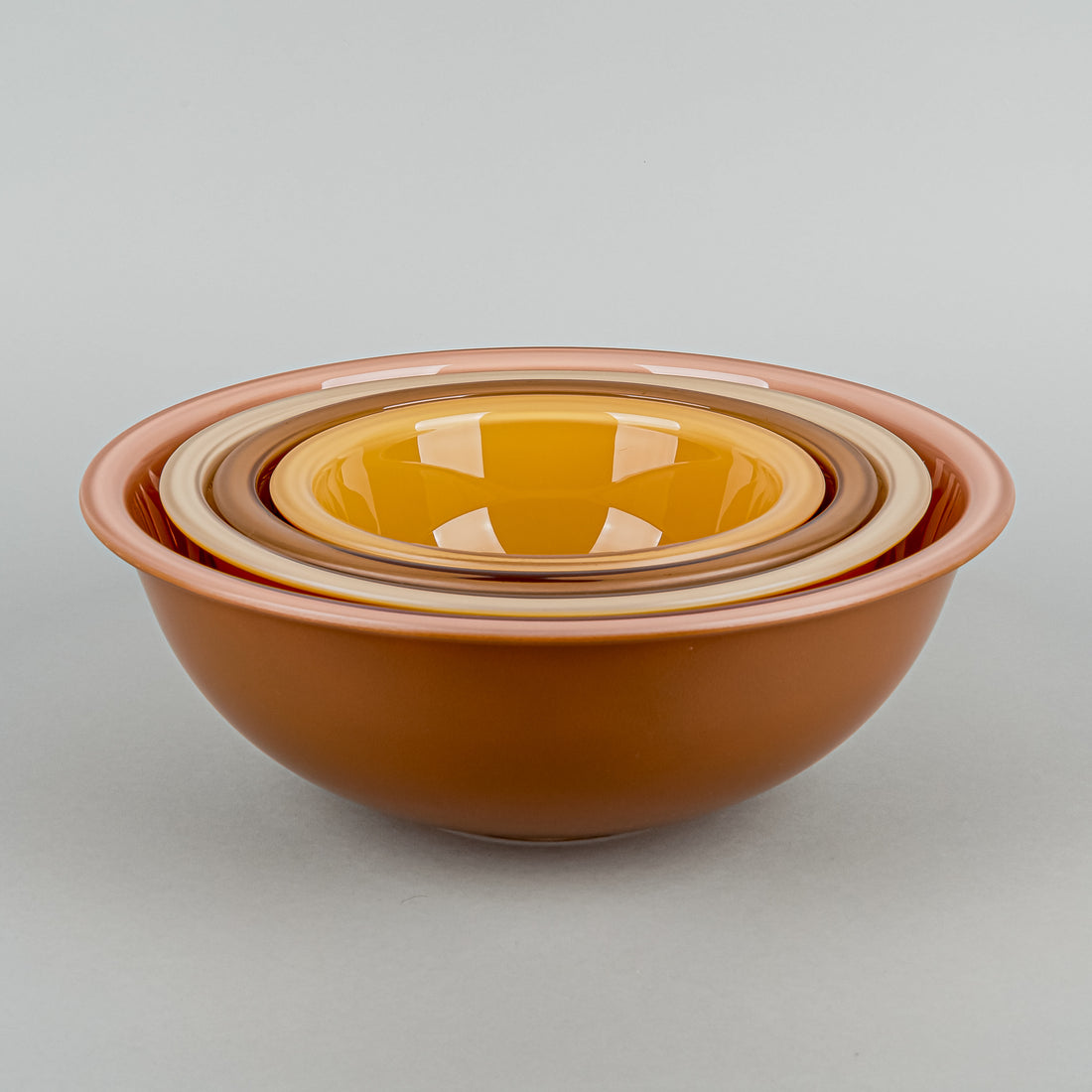 PYREX Autumn Rainbow Nesting Mixing Bowls Set of 4