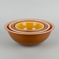 PYREX Autumn Rainbow Nesting Mixing Bowls Set of 4