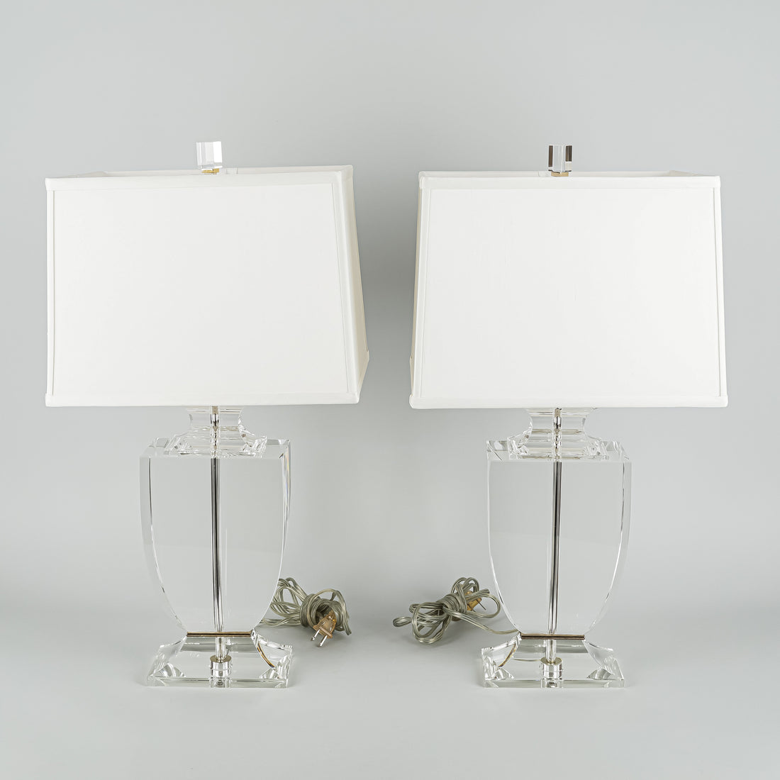 ROBERT ABBEY Artemis Lamps With Dupioni Shades Set of 2