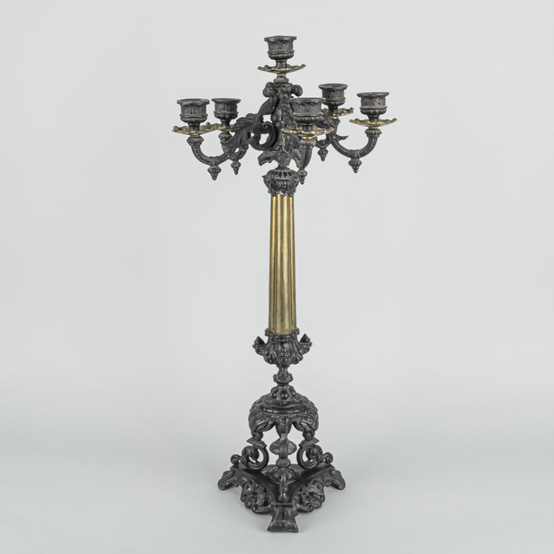 French Empire Style 6-Light Candelabra Set Of 2