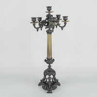 French Empire Style 6-Light Candelabra Set Of 2