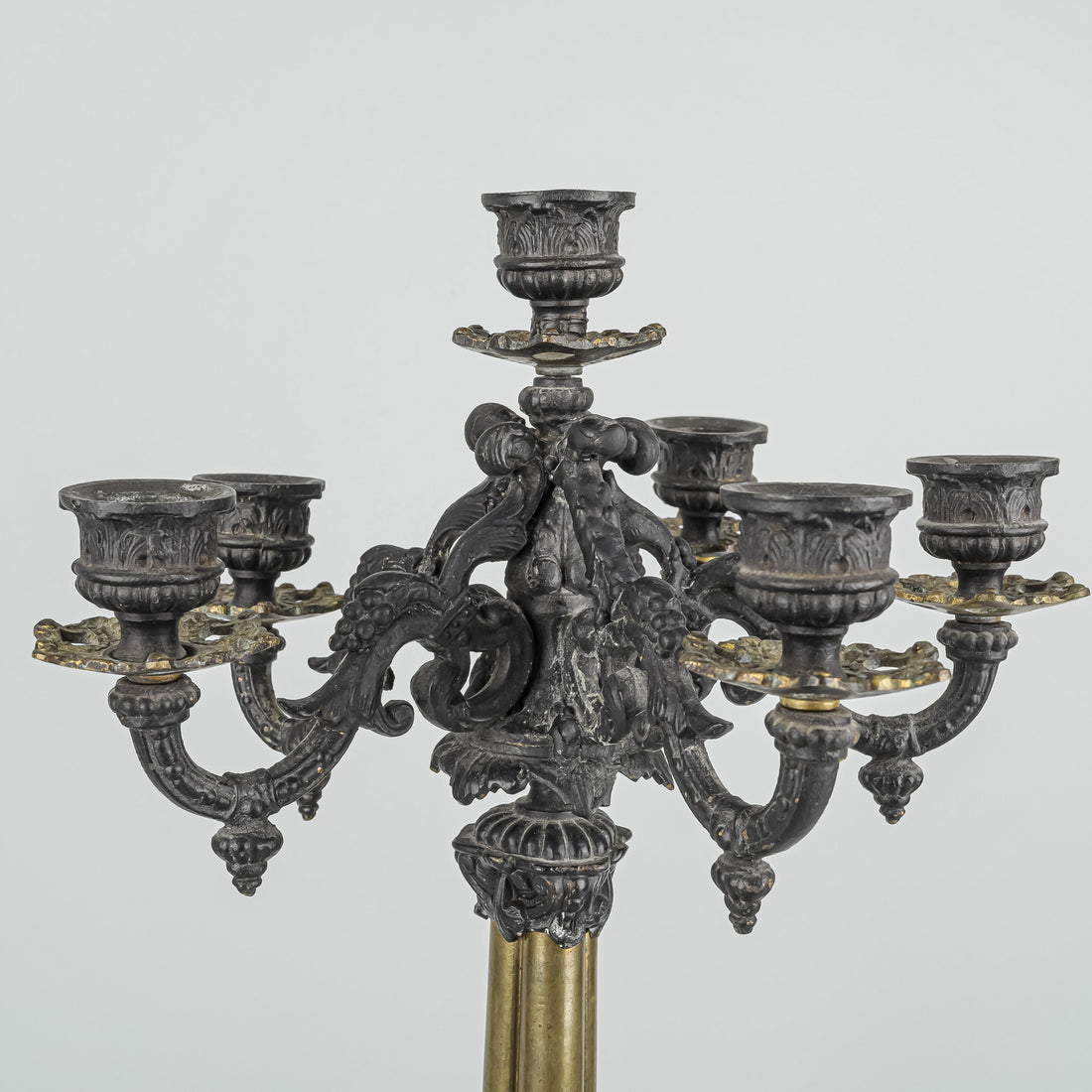French Empire Style 6-Light Candelabra Set Of 2