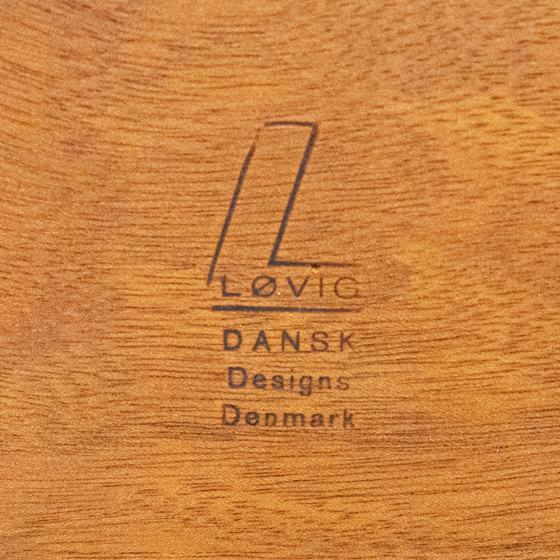 LOVIG Vintage Teak End Table