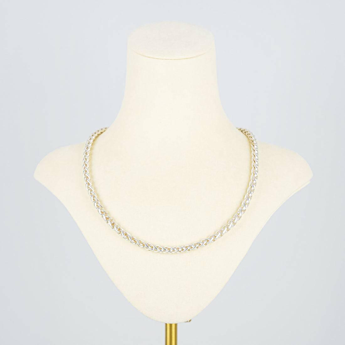 JOSEPH ESPOSITO Sterling Wheat Syle Chain Necklace