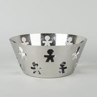 ALESSI Girotondo Stainless Steel Fruit Bowl/Basket 20.5cm