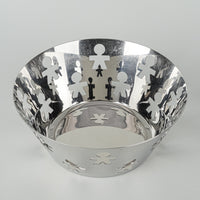 ALESSI Girotondo Stainless Steel Fruit Bowl/Basket 20.5cm