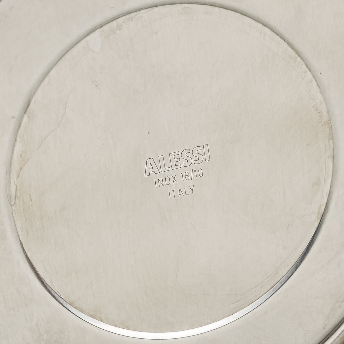 ALESSI Michael Graves Stainless Steel Cream & Covered Sugar w/Spoon Blue