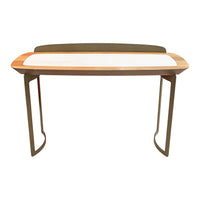 EFORMA Icon Walnut & Travertine Desk
