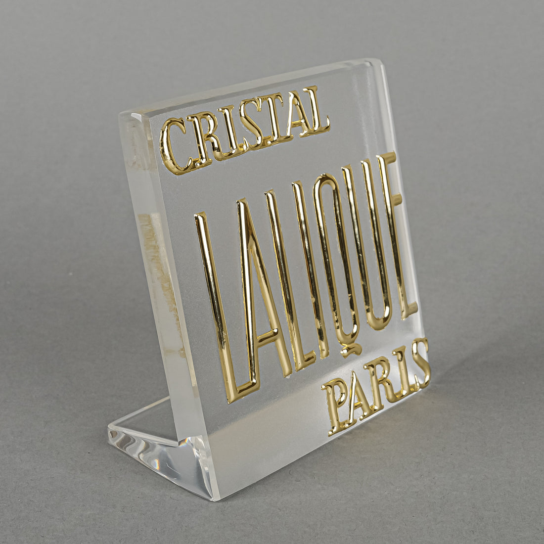 LALIQUE Display Sign Plaque