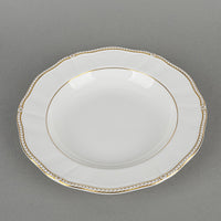 WEDGWOOD Crown Gold Soup Plates Set Of 8