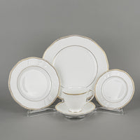 WEDGWOOD Crown Gold 8 Place Settings - 40 Pieces