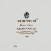 WEDGWOOD Crown Gold 8 Place Settings - 40 Pieces