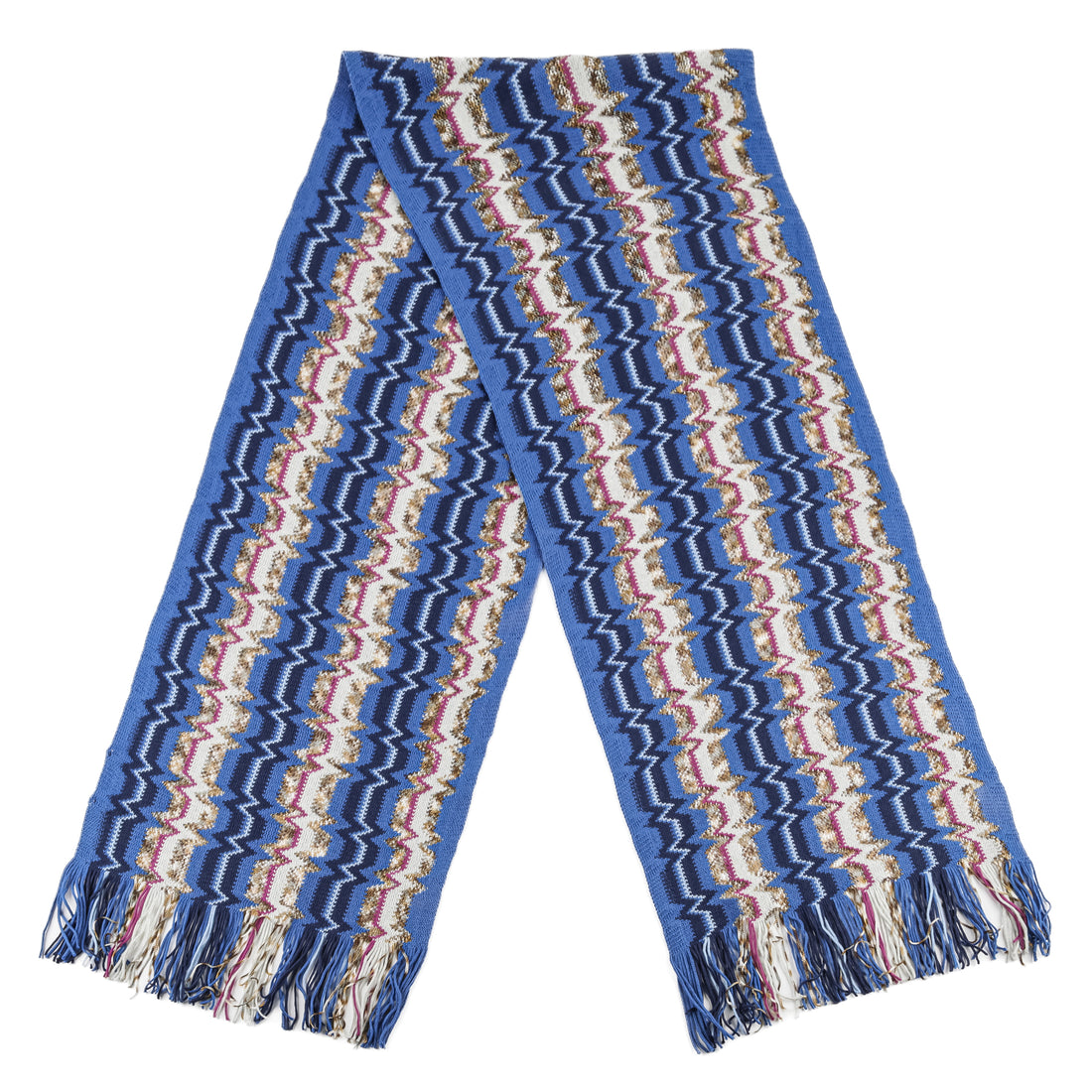 MISSONI Chevron Scarf - Blue