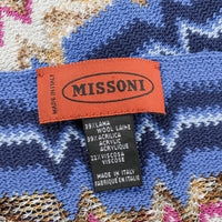 MISSONI Chevron Scarf - Blue
