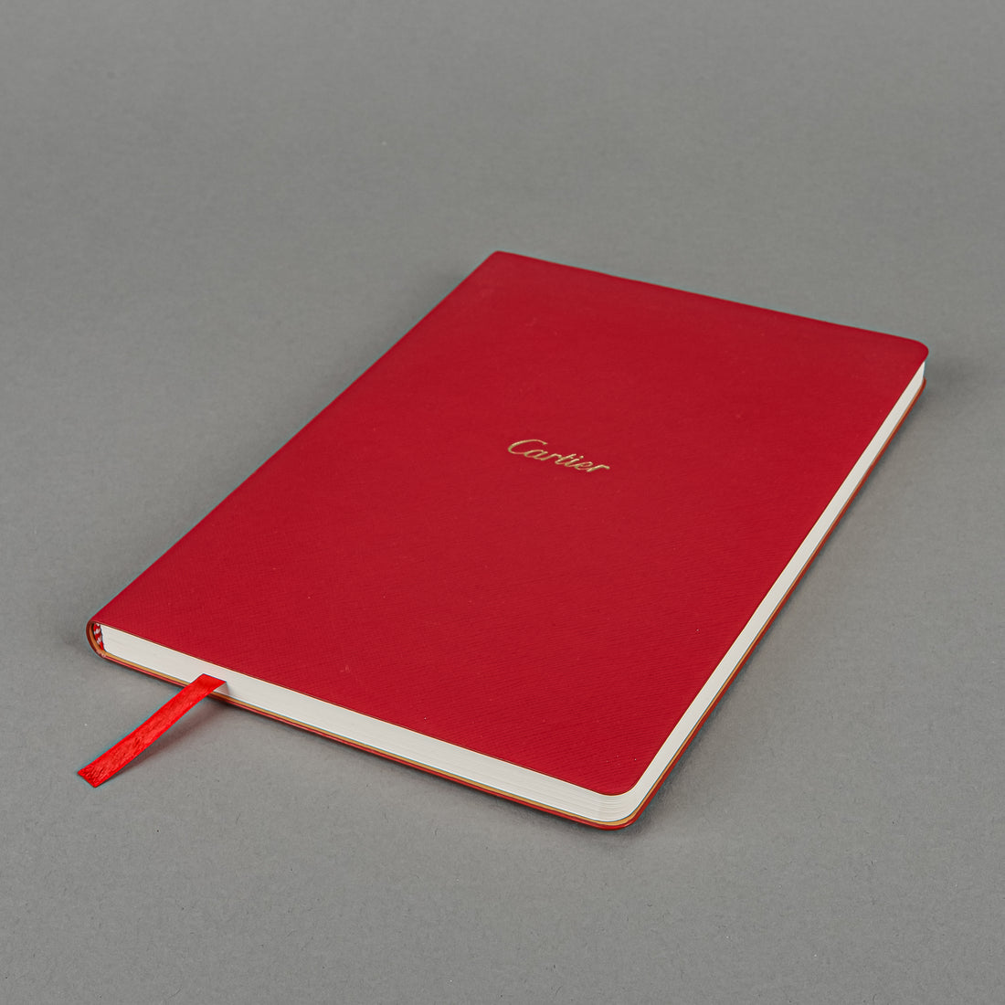 CARTIER Red Blank Notebook