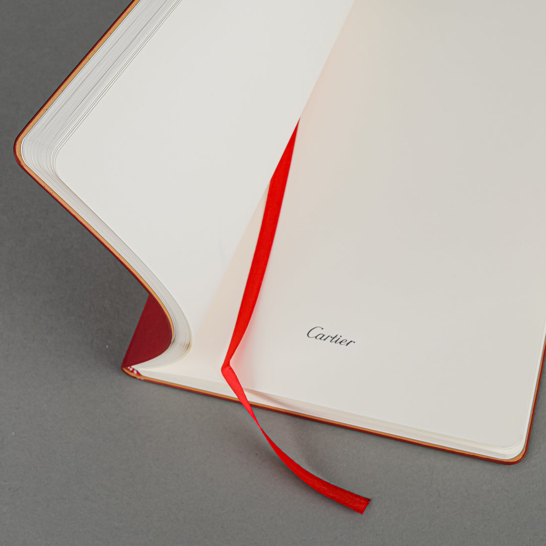 CARTIER Red Blank Notebook