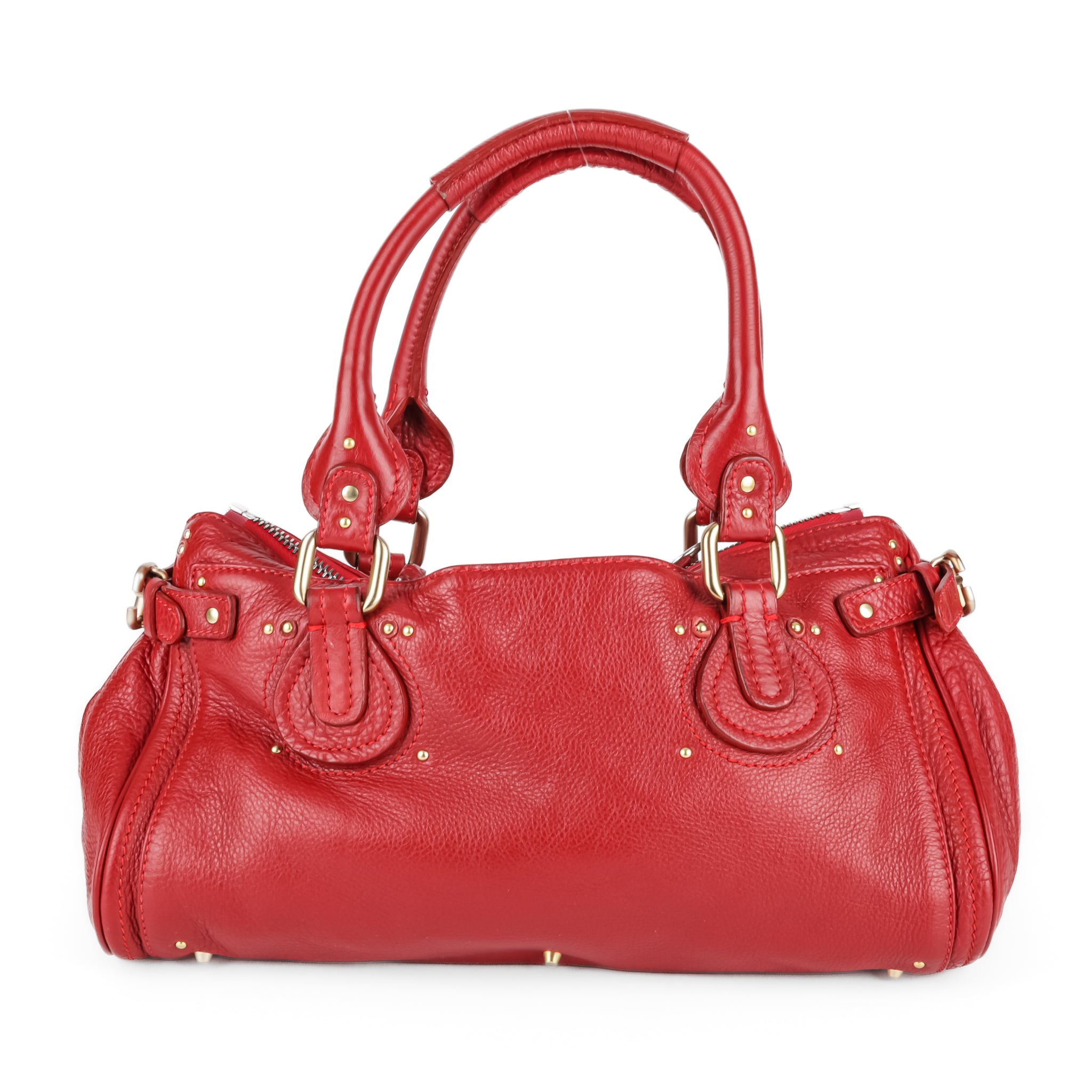 CHLOE Paddington Red Leather Bag - Around The Block
