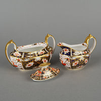 ROYAL CROWN DERBY Traditional Imari 2451 Tea Set 21 Pieces