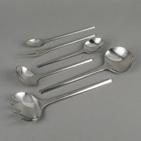 GEORG JENSEN Prism Stainless Steel Flatware 8 Place Settings Plus Extras