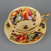 AYNSLEY Cup & Saucer Golden Orchard C746