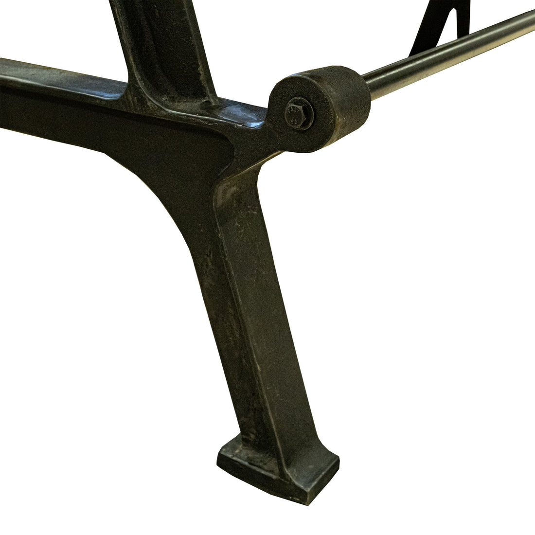 Cast Iron Counter Table With Rustic Butcher Block Top