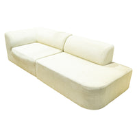 NUEVO Isla Triple Seat Sofa Beige Upholstery