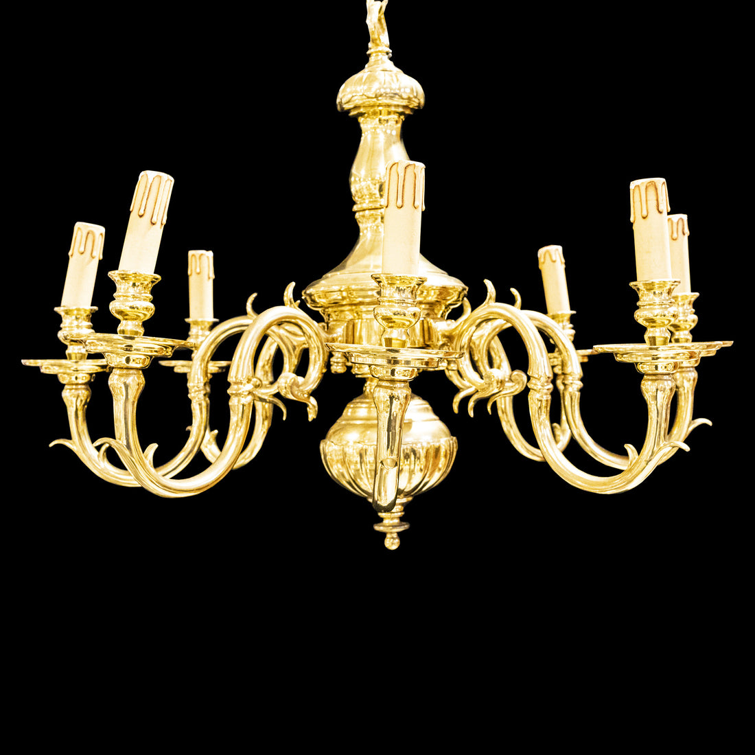 Brass 8-Light Fixture