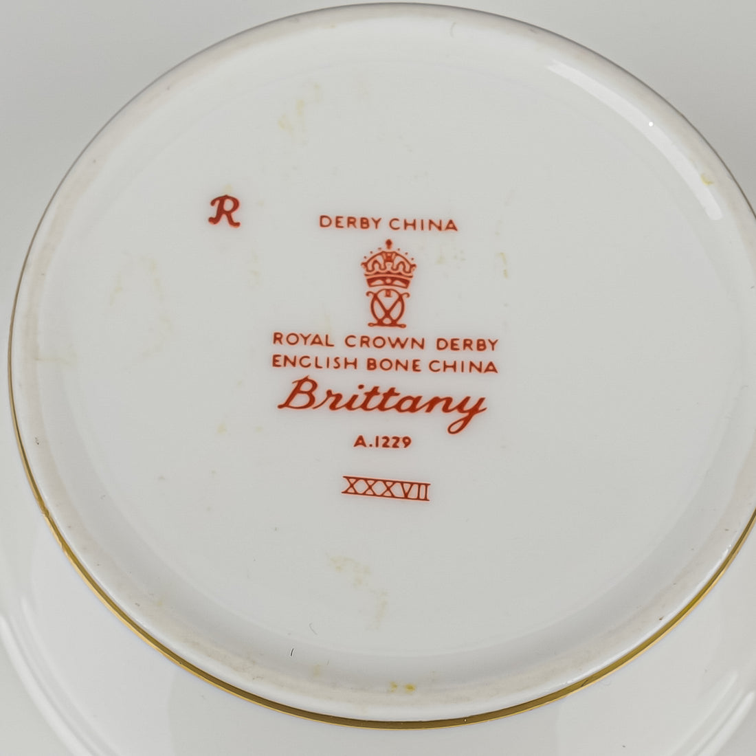 ROYAL CROWN DERBY Brittany Trembleuse Cup & Saucer