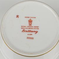 ROYAL CROWN DERBY Brittany Trembleuse Cup & Saucer