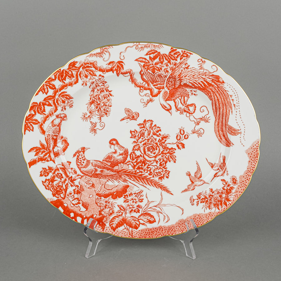 ROYAL CROWN DERBY Red Aves Platter