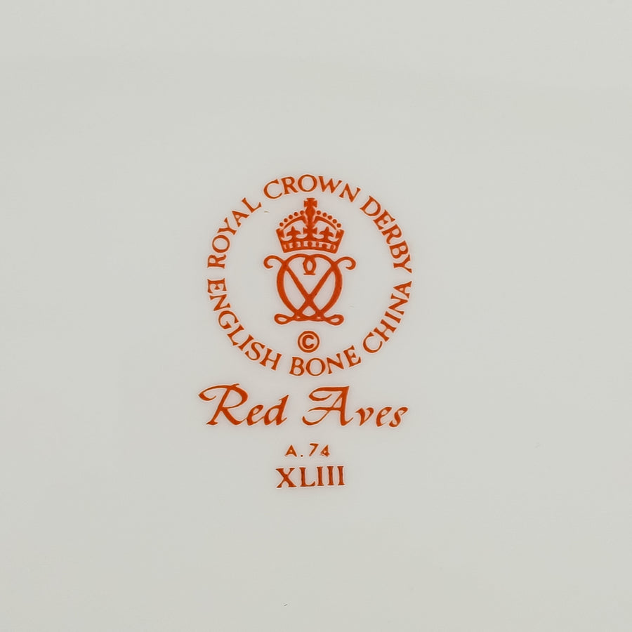 ROYAL CROWN DERBY Red Aves Platter