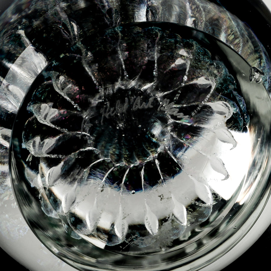 ROBERT HELD ART GLASS Jellyfish Paperweight H3.5"