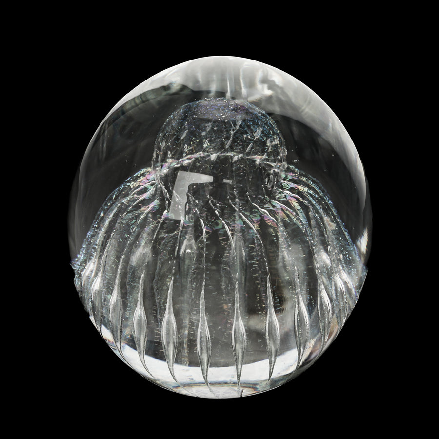 ROBERT HELD ART GLASS Jellyfish Paperweight H3.5"