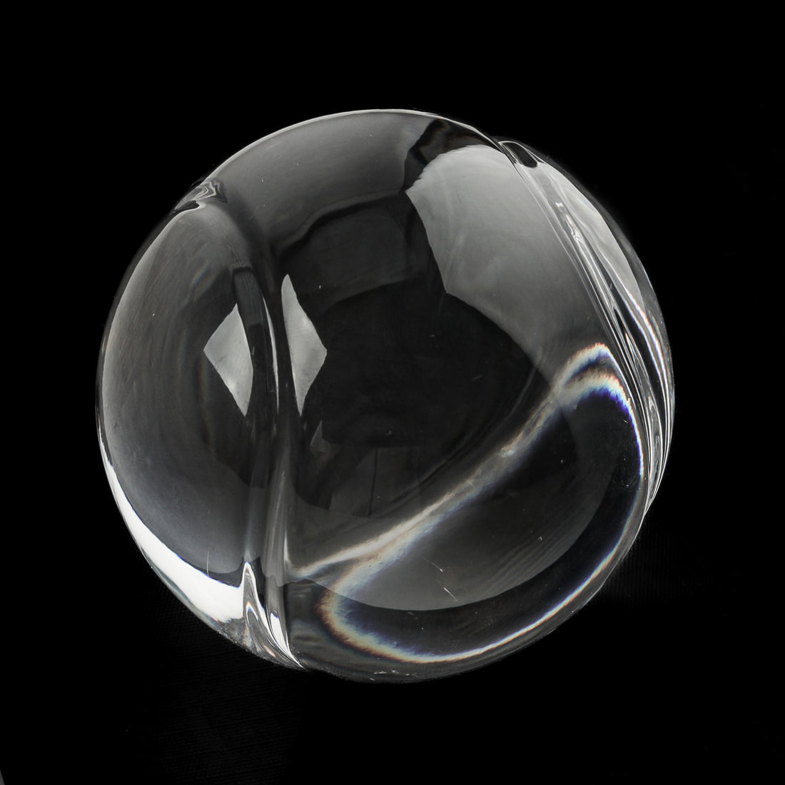 TIFFANY & CO Crystal Tennis Ball Paperweight