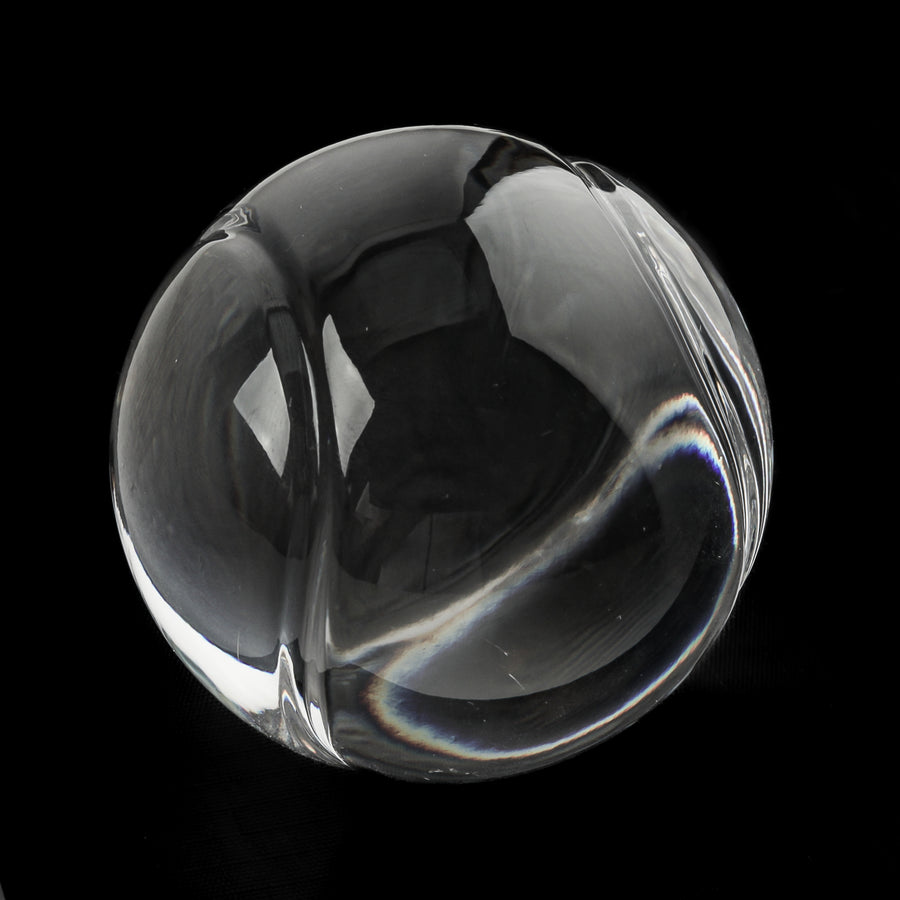 TIFFANY & CO Crystal Tennis Ball Paperweight