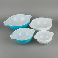 PYREX Horizon Blue Cinderella Mixing Bowl Set of 4 with Box