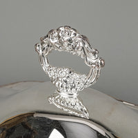 Wm A ROGERS Silver Plate Footed Covered Serving Dish 4940
