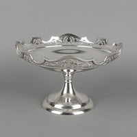 MARTIN HALL & CO Silver Plate Pierced Pedestal Dish