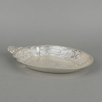 BARKER ELLIS Silver Plate Engraved Bowl with Handle