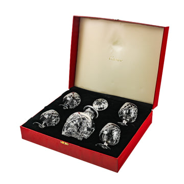 CARTIER Cut Crystal Small Brandy Set