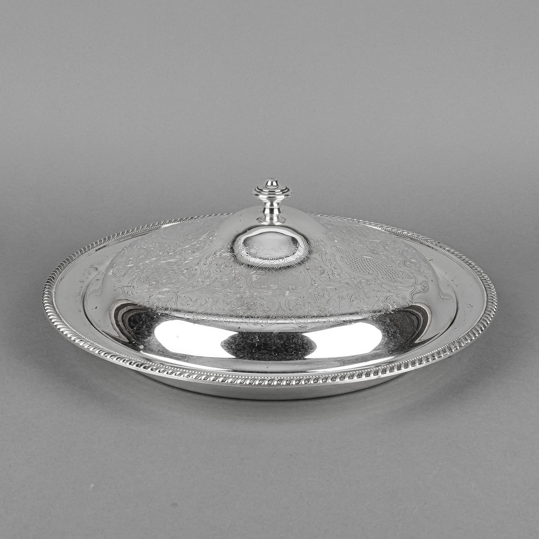 BIRKS Rideau Plate Silverplate Round Covered Serving Dish